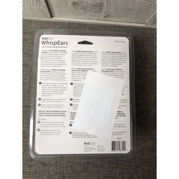 KidCo WhispEars Orange Child Hearing Protection Headphones - Picture 2 of 2